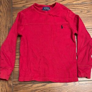 Polo by Ralph Lauren Red Long Sleeve Tee